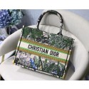 Replica DIOR BOOK TOTE BAG IN EMBROIDERED CANVAS C1287 green HV08075hD86