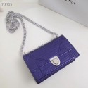 Replica Dior DIORAMA leather Chain bag S0328 blue HV00411BB13