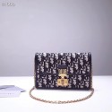 Replica Dior DIORAMA leather Chain bag S2012 blue HV01183ls37