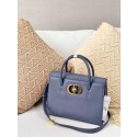 Replica DIOR MEDIUM ST HONORE TOTE Grained Calfskin M9321UMBA blue HV09224HB48