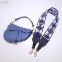 Replica Dior Mini Saddle Bag Calfskin M0447 Blue HV00418Jw87