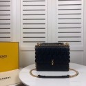 Replica Fendi KAN I F leather bag 8BF053 Black HV01913ls37