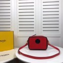 Replica Fendi MINI CAMERA CASE suede bag 8BS019A red HV00035Sf59