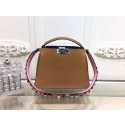 Replica Fendi PEEKABOO Tote Bag 3659 Apricot HV08337Vi77