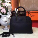 Replica Hermes Bolide Original Togo leather Tote Bag HB31 Black HV07639SV68