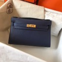 Replica Hermes original epsom leather kelly Tote Bag KL2833 Royal Blue HV10152ui32