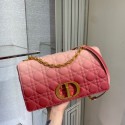 Replica LARGE DIOR CARO BAG Indigo pink Gradient Cannage Lambskin M9243U HV09432Vi77