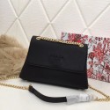 Replica Prada Calf leather shoulder bag 82501 black HV00746YP94