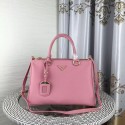 Replica Prada Double Tote Bag Litchi Leather 1579 Pink HV00783Jw87