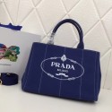 Replica Prada Fabric Printed Tote BN2439 blue HV02748iF91