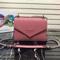 Replica Prada Monochrome Saffiano leather bag 1BD127 pink HV00869aG44