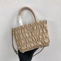 Replica Prada Re-Edition nylon Tote bag 1BG321 apricot HV01421AP18