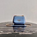 Replica Prada Saffiano leather shoulder bag 2BD275 blue HV03345Kg43