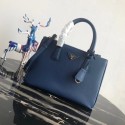 Replica Prada Saffiano original Leather Tote Bag 1BA1801 blue HV00413Yn66