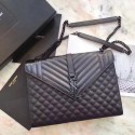 Replica Saint Laurent Classic Monogramme Caviar Leather Shoulder Bag 26808 black HV06169CQ60