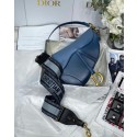 Replica Top DIOR SADDLE BAG Gradient Calfskin M0446C blue &Shoulder strap HV00661Cq58