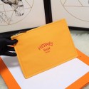 Replica Top Hermes Cosmetic Bag H3700 Mango Yellow HV00678Vx24