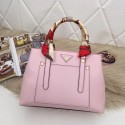 Replica Top Prada Calf leather bag 5021 pink HV07961Cq58