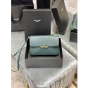 Replica YSL LE MAILLON SATCHEL IN SMOOTH LEATHER 6497952 blackish green HV08306it96