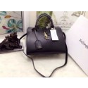 Replica Yves Saint Laurent Fringed Cabas Chyc Bag Y3359 Black HV01845sA83