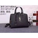 Replica Yves Saint Laurent Litchi Leather Tote Bag 26574 Black HV08027BJ25