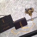 Replica Yves Saint Laurent Monogramme Cross-body Caviar Cowhide Shoulder Bag 2826 black gold chain HV01130Sf59