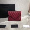Replica Yves Saint Laurent Shoulder Bag Original Leather Y569267 Red HV00687zR45