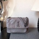 Saint Laurent Classic Calf leather Flap Bag 498894 gray HV06127Bw85