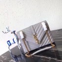 Saint Laurent Classic Monogramme Caviar Leather Shoulder Bag 2824 grey HV04076Lo54