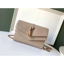 SAINT LAURENT leather shoulder bag 36959 apricot HV01471jo45