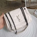 SAINT LAURENT leather shoulder bag Y554248 cream HV07500Cw85