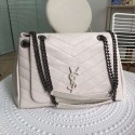 SAINT LAURENT leather shoulder bag Y554256 cream HV01428yC28