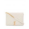 SAINT LAURENT leather shoulder bag Y579607 white HV05369fw56