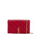 SAINT LAURENT leather shoulder bag Y585031 red HV05987io33