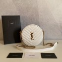 SAINT LAURENT leather shoulder bag Y610436 white HV00182UE80