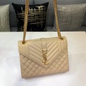 SAINT LAURENT Medium satchel 487206 apricot HV08998tg76