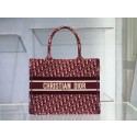 SMALL DIOR BOOK TOTE Burgundy Dior Oblique Embroidered Velvet M1287Z HV02305ea89