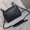 Top Bottega Veneta Sheepskin Shoulder Bag BV1142 black HV09876lE56