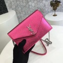 ysl small kate satchel original Calf leather 2822 rose silver chain HV01203Fh96