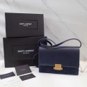 Yves saint Laurent Classic Monogramme Flap Bag Calf leather 482044 dark blue HV10039KX86