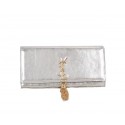 Yves Saint Laurent Classic Monogramme Tassel Clutch Bag 326079 Silver HV01891rJ28