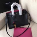 Yves Saint Laurent Classic Tote Bag 398709 Black with rose HV07456XW58