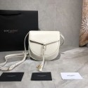 Yves Saint Laurent Cow Leather Shoulder Bag Y551559 White HV10769KX86