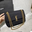 Yves Saint Laurent IN CANVAS AND LEATHER Y434820 black HV01545Eb92