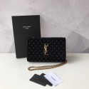 Yves Saint Laurent Kate Small Original Nubuck leather Shoulder Bag Y474367 Black HV00652Bw85