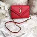 Yves Saint Laurent Monogramme Calf leather cross-body bag 2569 red HV02085DO87