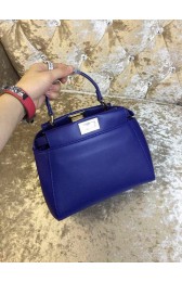2015 Fendi mini peekaboo bag calfskin leather 30320 royal blue HV03332vX95