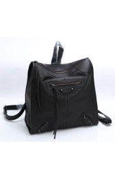 Balenciaga Backpack Black Litchi Leather 68335 Black HV07761nE34