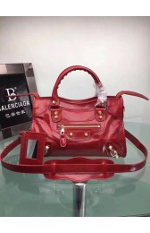 Balenciaga The City Handbag Calf leather 084333 red HV11625TP23