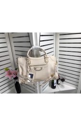 Balenciaga The City Handbag Sheepskin 084334 creamy HV02757Pu45